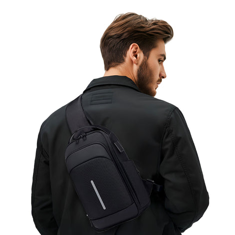 Bolsa de Ombro Impermeável Porta USB Fenruien