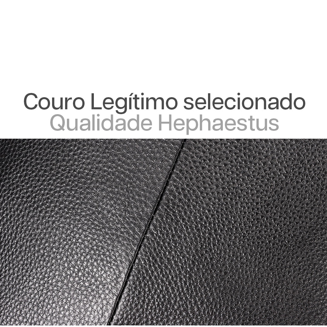 Mochila Executiva de Couro Legítimo Hephaestus
