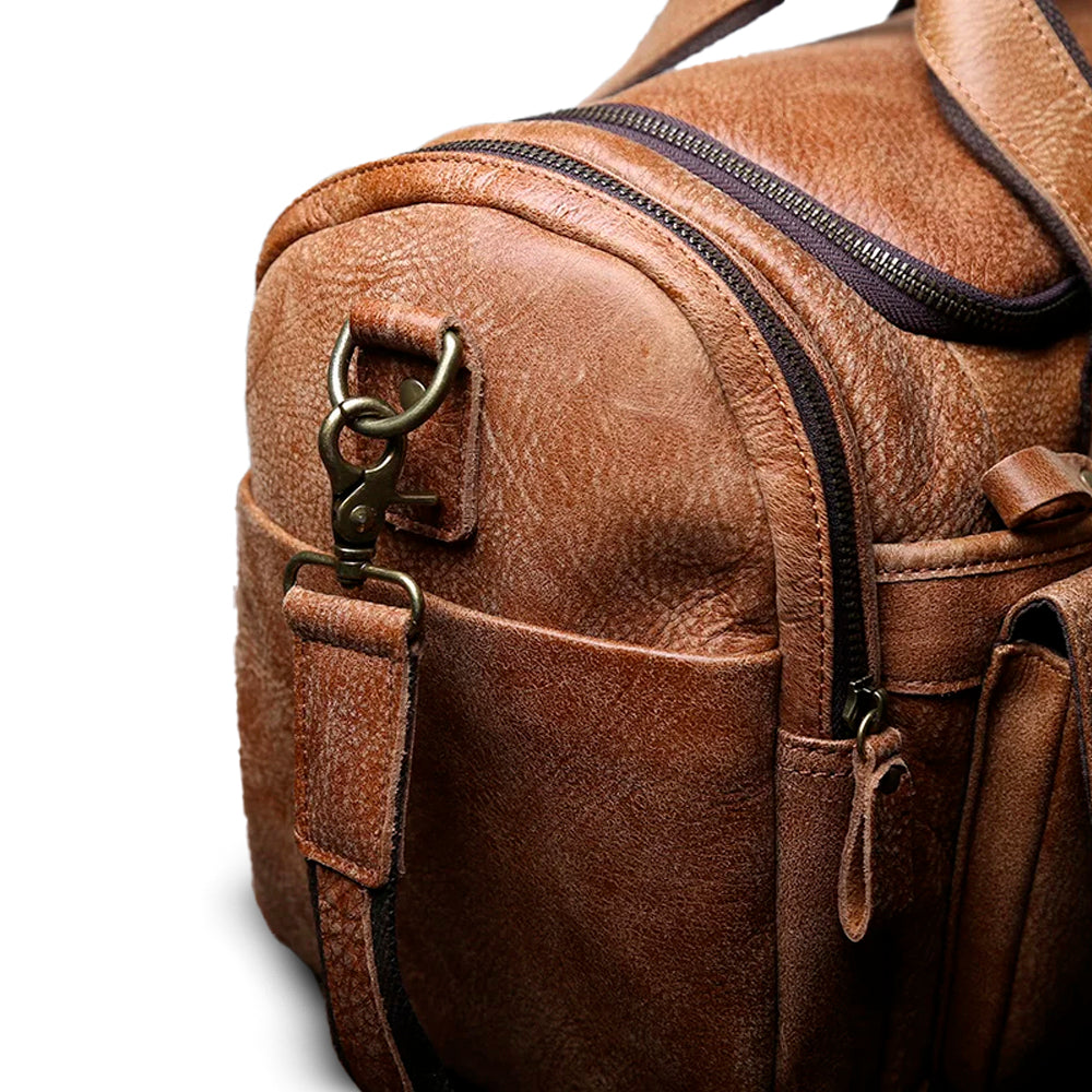 Mala de Viagem de Couro Legítimo Hephaestus