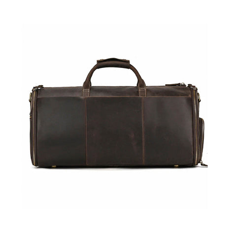 Mala Executiva de Couro Legítimo 35L Marrom Escuro Hephaestus