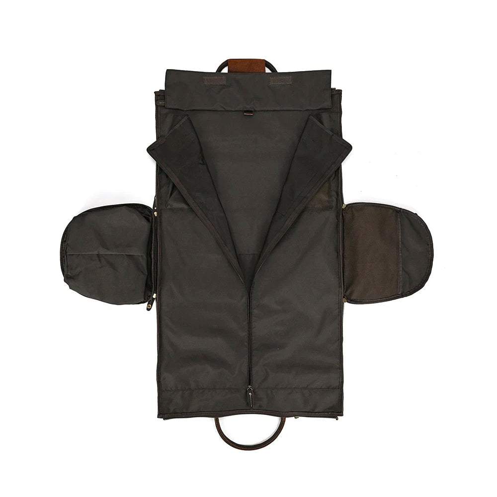 Mala Executiva de Couro Legítimo 35L Marrom Escuro Hephaestus