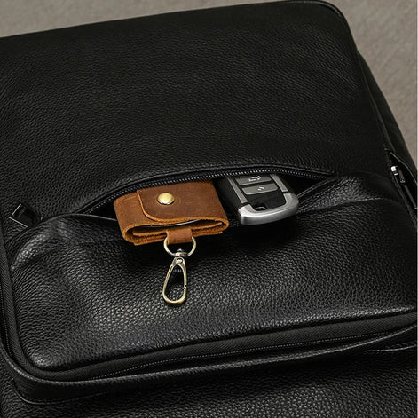 Mochila Executiva de Couro Legítimo para Notebook 15.6 Hephaestus