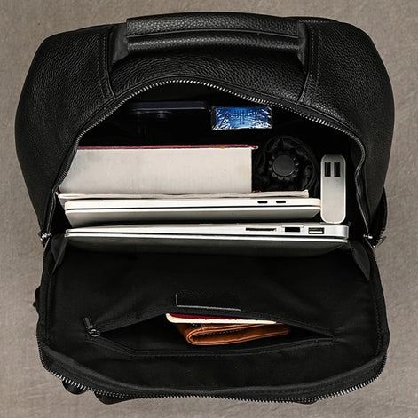 Mochila Executiva de Couro Legítimo para Notebook 15.6 Hephaestus