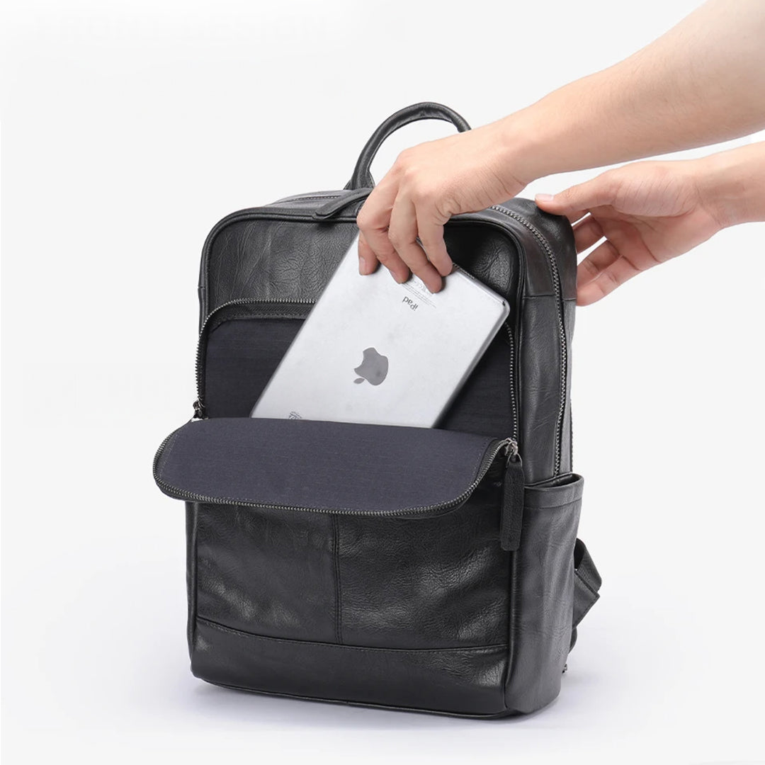 Mochila Executiva de Couro Legítimo Hephaestus