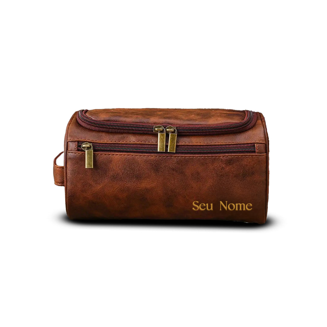 Necessaire Personalizada de Couro