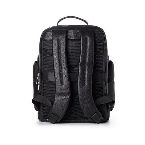 Mochila Executiva de Couro Legítimo Preto Hephaestus