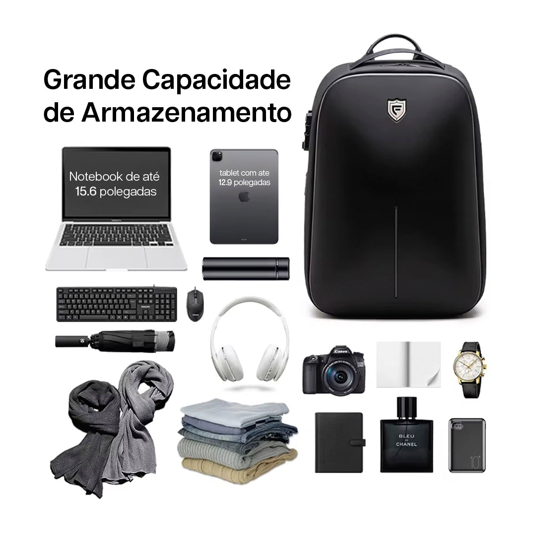 Mochila de Viagem Impermeável Expansível 25L - 33L Fenruien