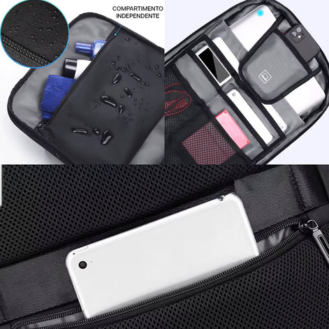 Mochila Casual Fenruien Slim para Notebook 15.6