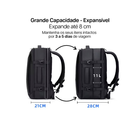 Mochila de Viagem Expansível 30L - 41L Fenruien