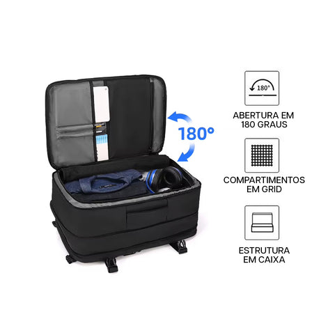 Mochila de Viagem Expansível 30L - 41L Fenruien