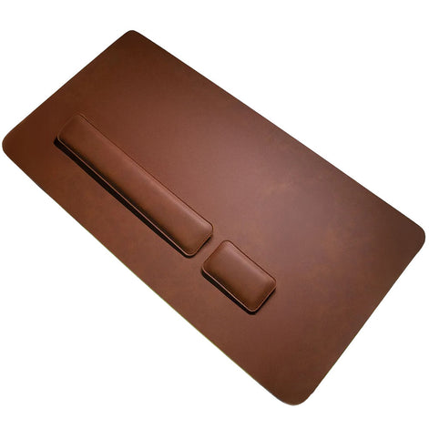 MousePad Executivo em Couro Legítimo com Descanso
