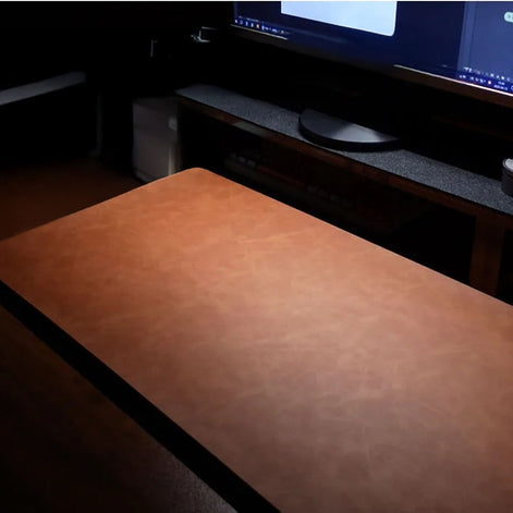 MousePad Executivo em Couro Legítimo com Descanso
