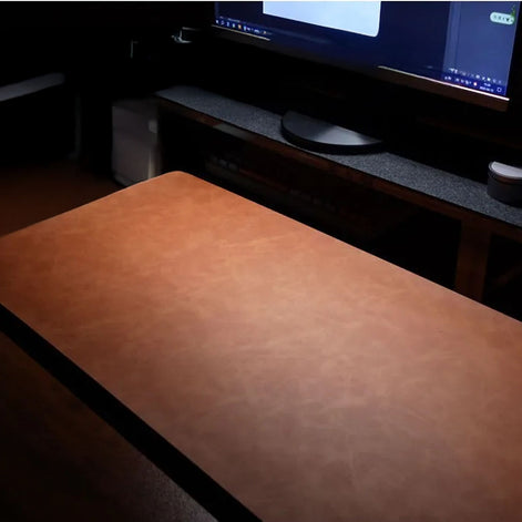 MousePad Executivo em Couro Legítimo com Descanso