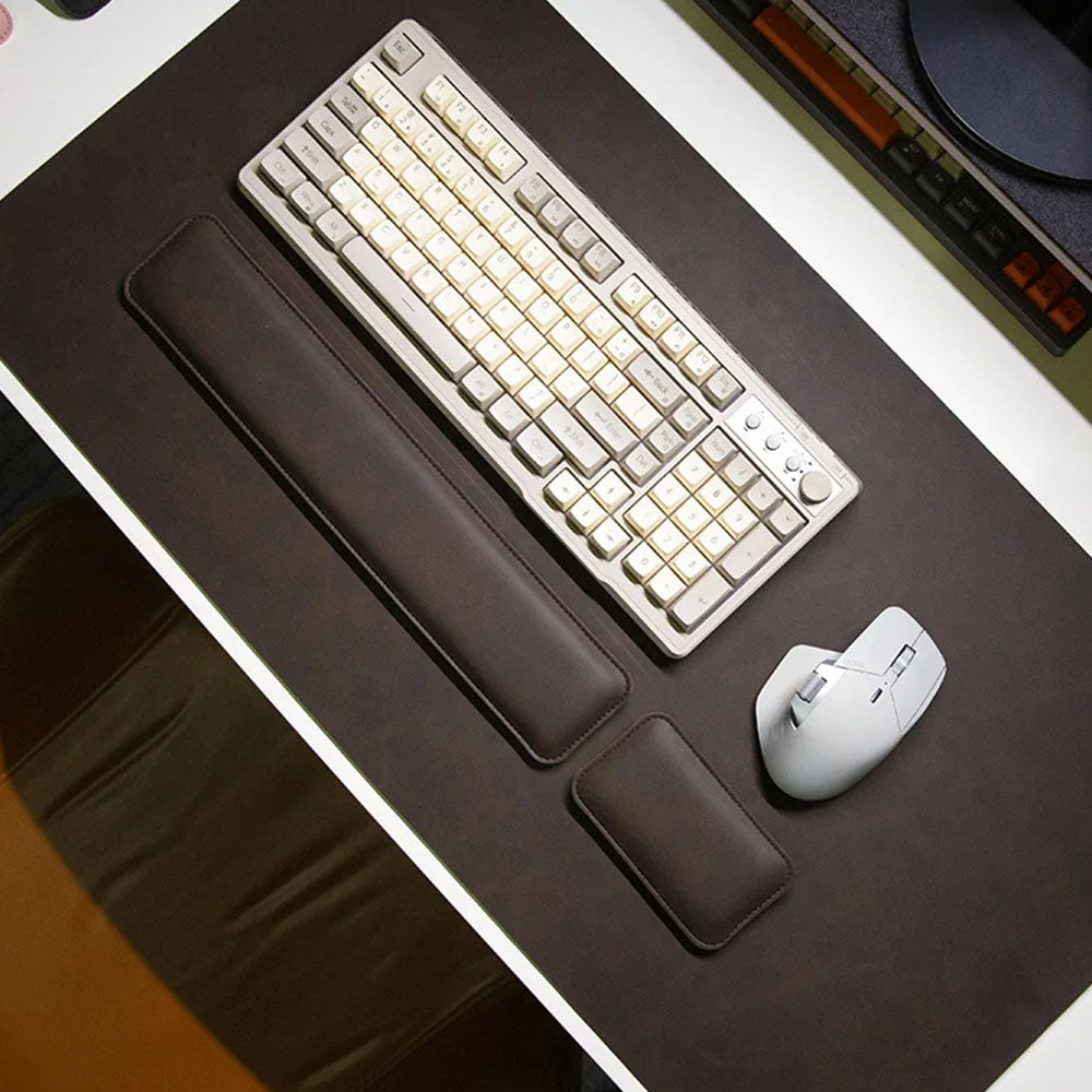 MousePad Executivo em Couro Legítimo com Descanso