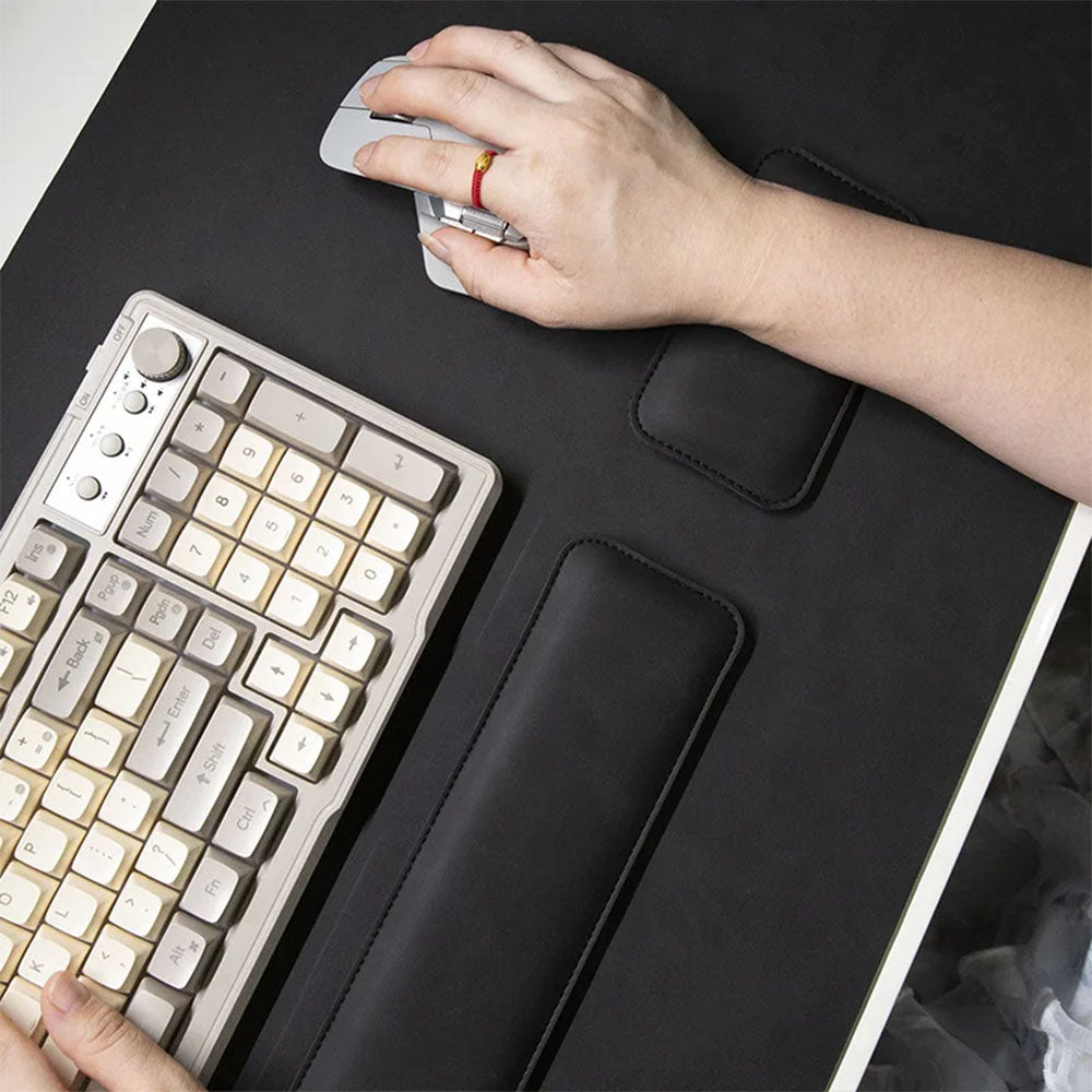 MousePad Executivo em Couro Legítimo com Descanso