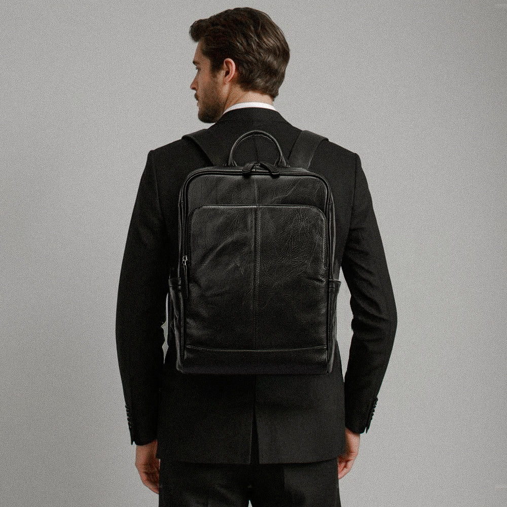 Mochila Executiva de Couro Legítimo Hephaestus