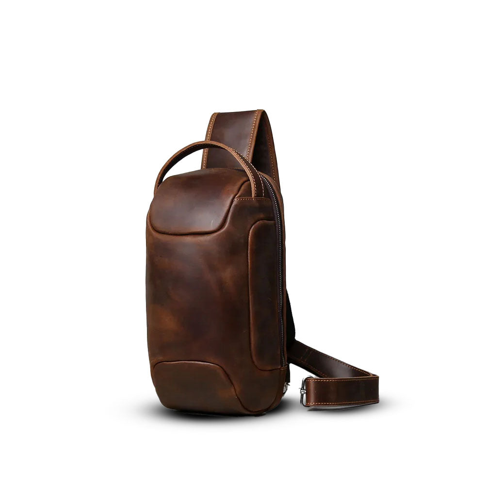 Shoulder Bag Executiva Masculina Couro Legítimo Hephaestus