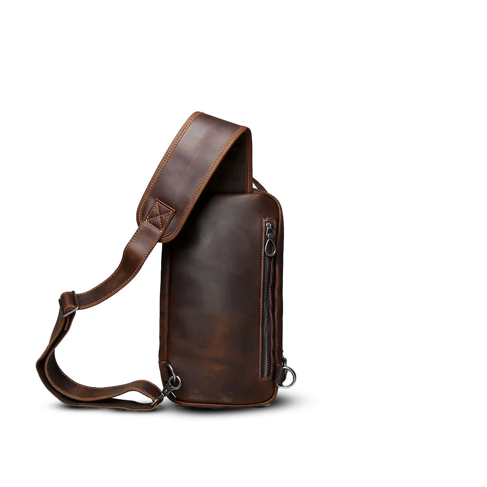 Shoulder Bag Executiva Masculina Couro Legítimo Hephaestus