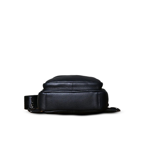 Bolsa de Ombro Masculina Couro Legítimo Preto