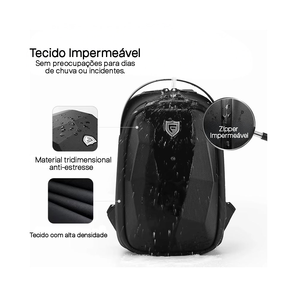 Bolsa de Ombro Multifuncional Impermeável Porta USB