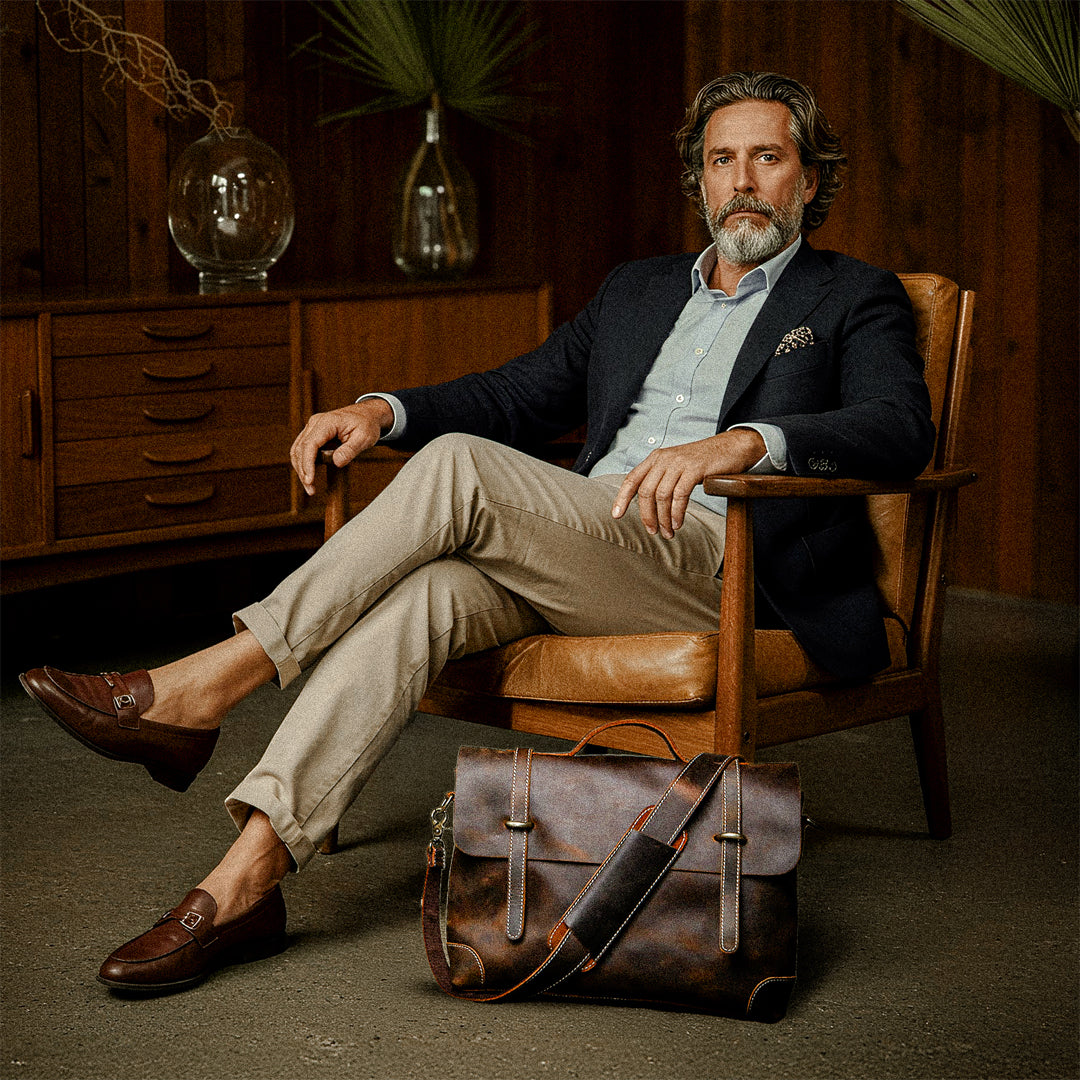 Maleta de Couro Legítimo Executiva Hephaestus