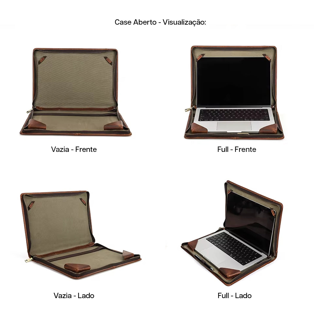 Case de Couro para Notebook Hephaestus Hermes