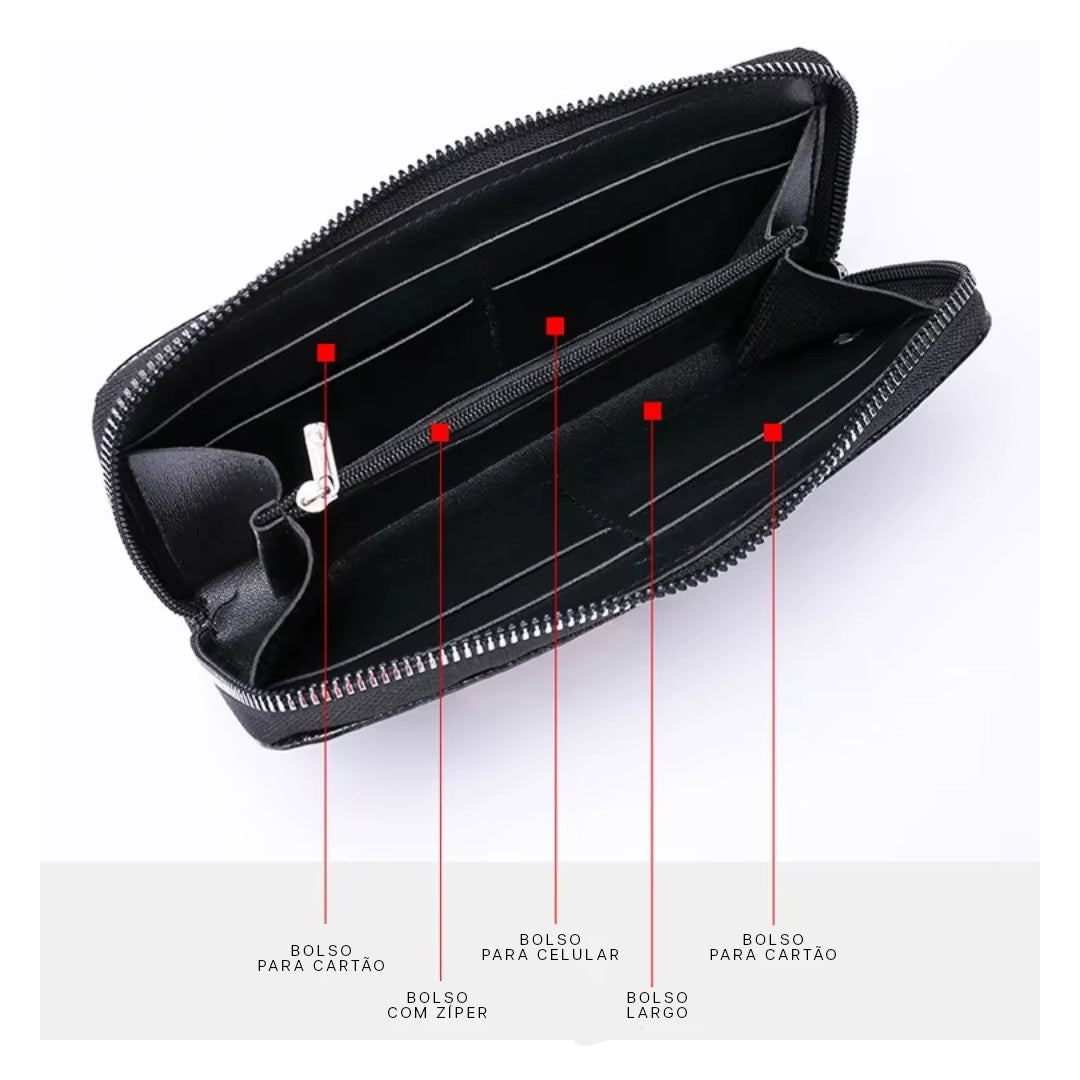 Carteira de Couro Longa Hephaestus