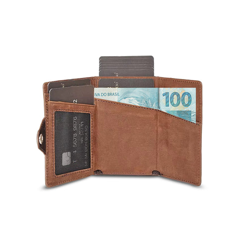 Carteira Inteligente de Couro Hephaestus