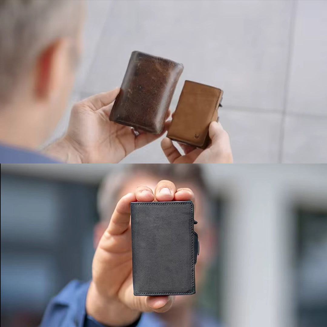 Carteira Inteligente de Couro Hephaestus