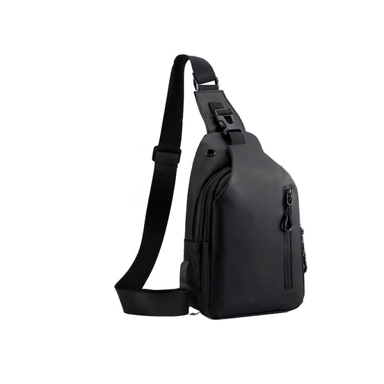 Bolsa Tranversal Expansível Impermeável Porta USB