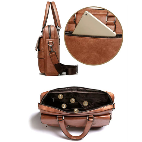 Maleta Empresarial de Couro Hephaestus