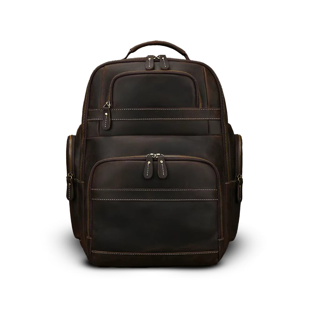 Mochila Executiva de Couro Legítimo Hephaestus Atlas