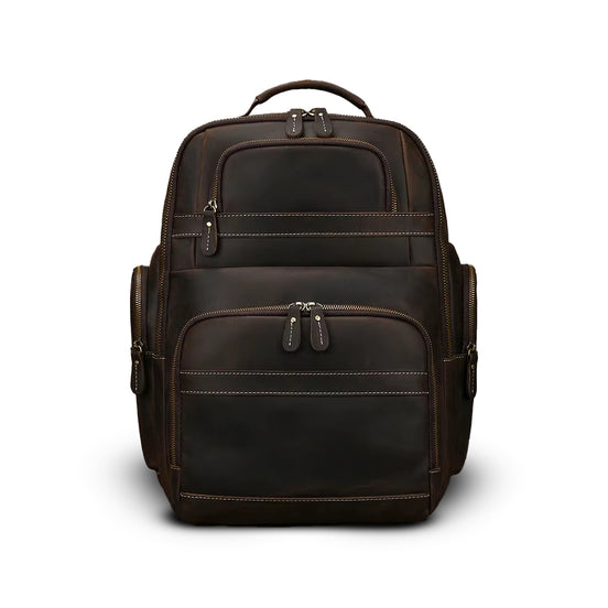 Mochila Executiva de Couro Legítimo Hephaestus Atlas