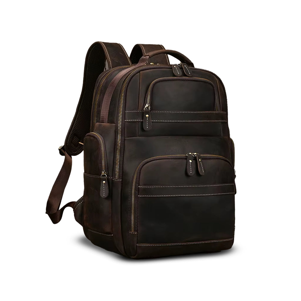 Mochila Executiva de Couro Legítimo Hephaestus Atlas