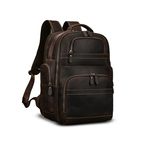 Mochila Executiva de Couro Legítimo Hephaestus Atlas