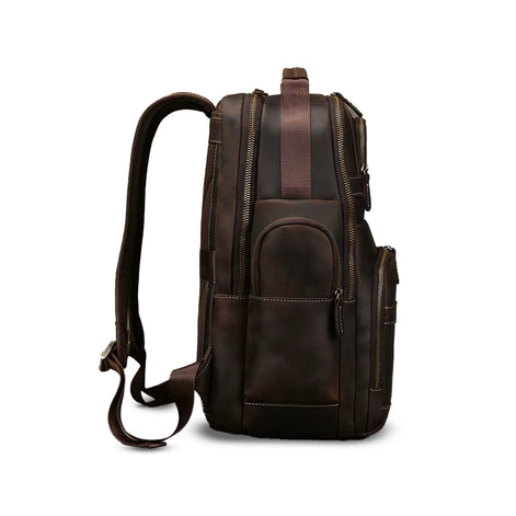 Mochila Executiva de Couro Legítimo Hephaestus Atlas