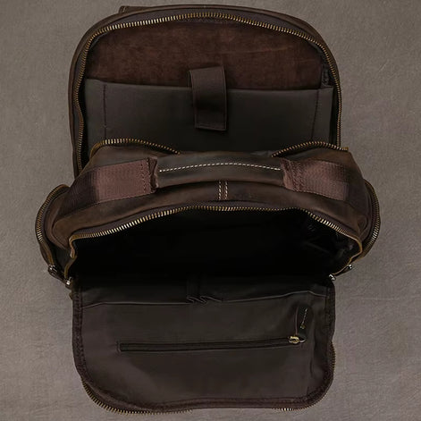 Mochila Executiva de Couro Legítimo Hephaestus Atlas