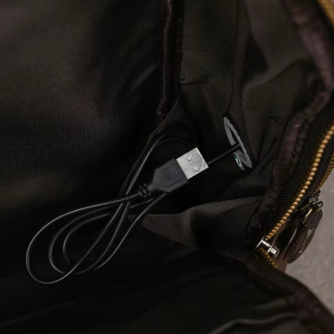 Mochila Executiva de Couro Legítimo Hephaestus Atlas