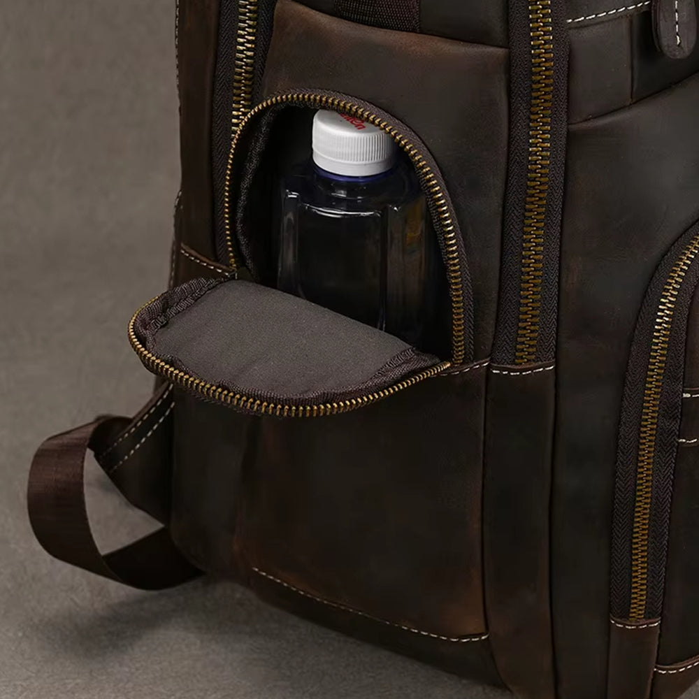 Mochila Executiva de Couro Legítimo Hephaestus Atlas