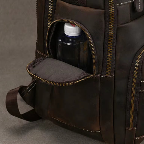 Mochila Executiva de Couro Legítimo Hephaestus Atlas