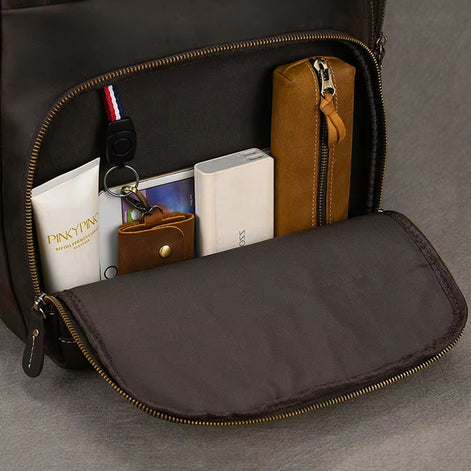 Mochila Executiva de Couro Legítimo Hephaestus Atlas