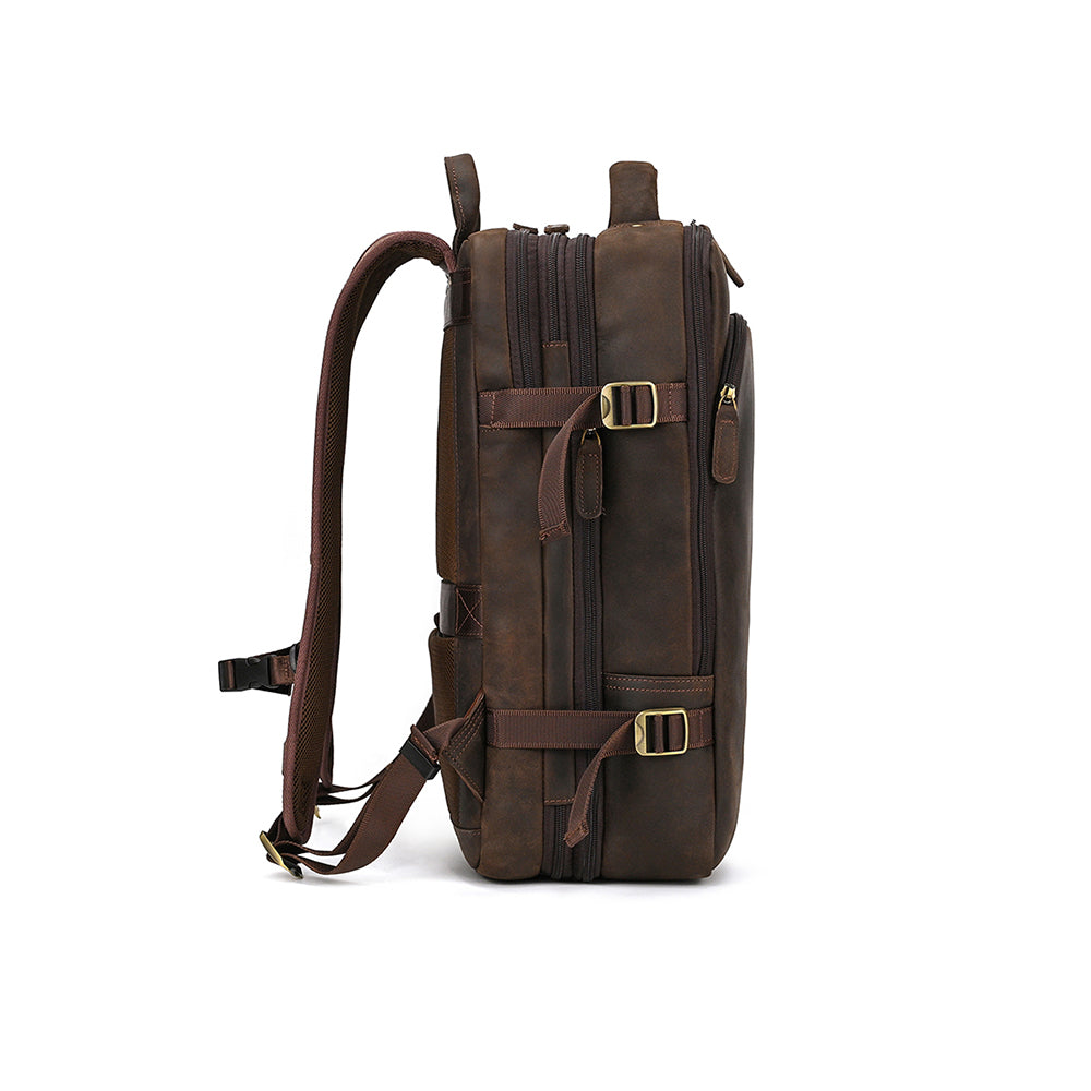 Mochila Executiva de Couro Legítimo Marrom