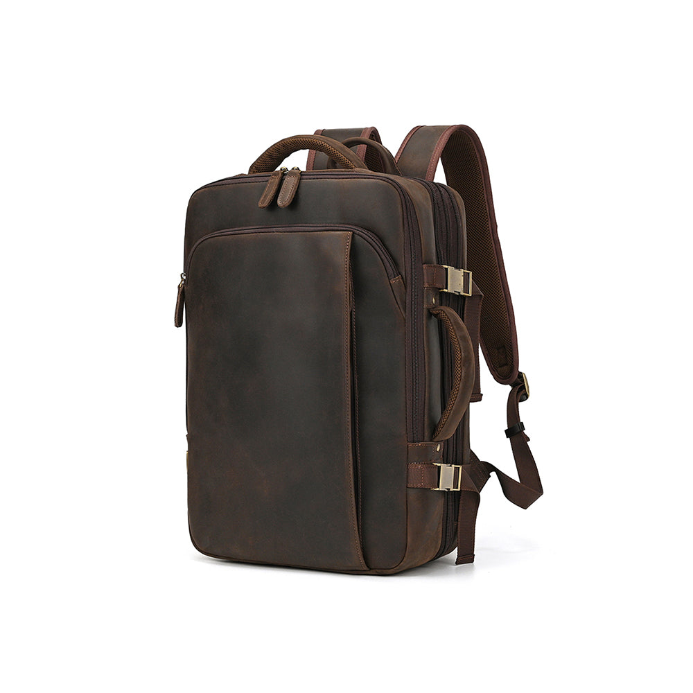 Mochila Executiva de Couro Legítimo Marrom