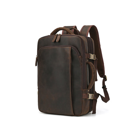 Mochila Executiva de Couro Legítimo Marrom