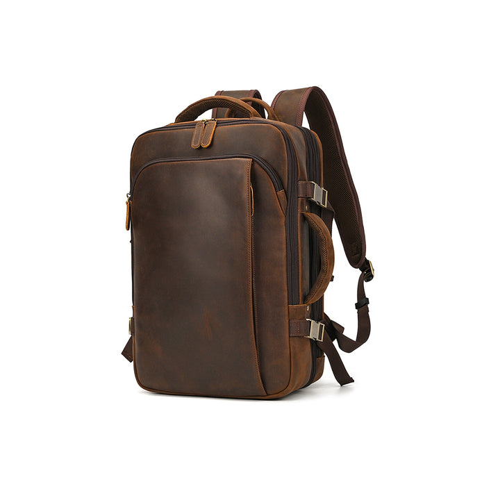 Mochila Executiva de Couro Legítimo Marrom