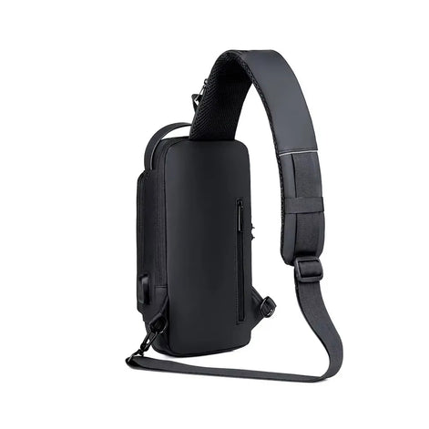 Bolsa Transversal Antifurto Masculino Impermeável Porta USB