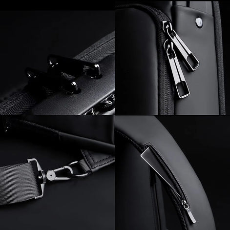 Bolsa Transversal Antifurto Masculino Impermeável Porta USB