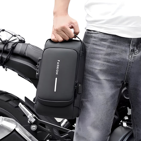 Bolsa Transversal Antifurto Masculino Impermeável Porta USB