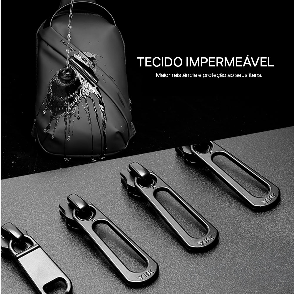 Bolsa Transversal Antifurto Impermeável Masculina