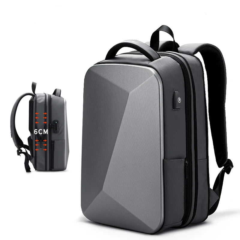 Mochila AntiFurto Impermeável Porta USB Expansível 20L a 35L